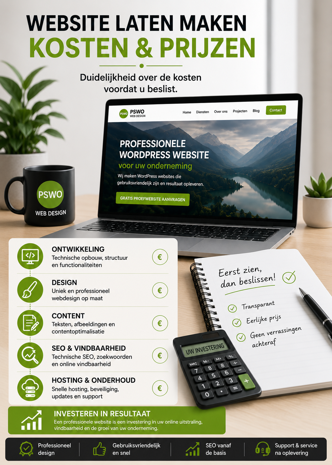 Website laten maken kosten en prijzen vergelijken