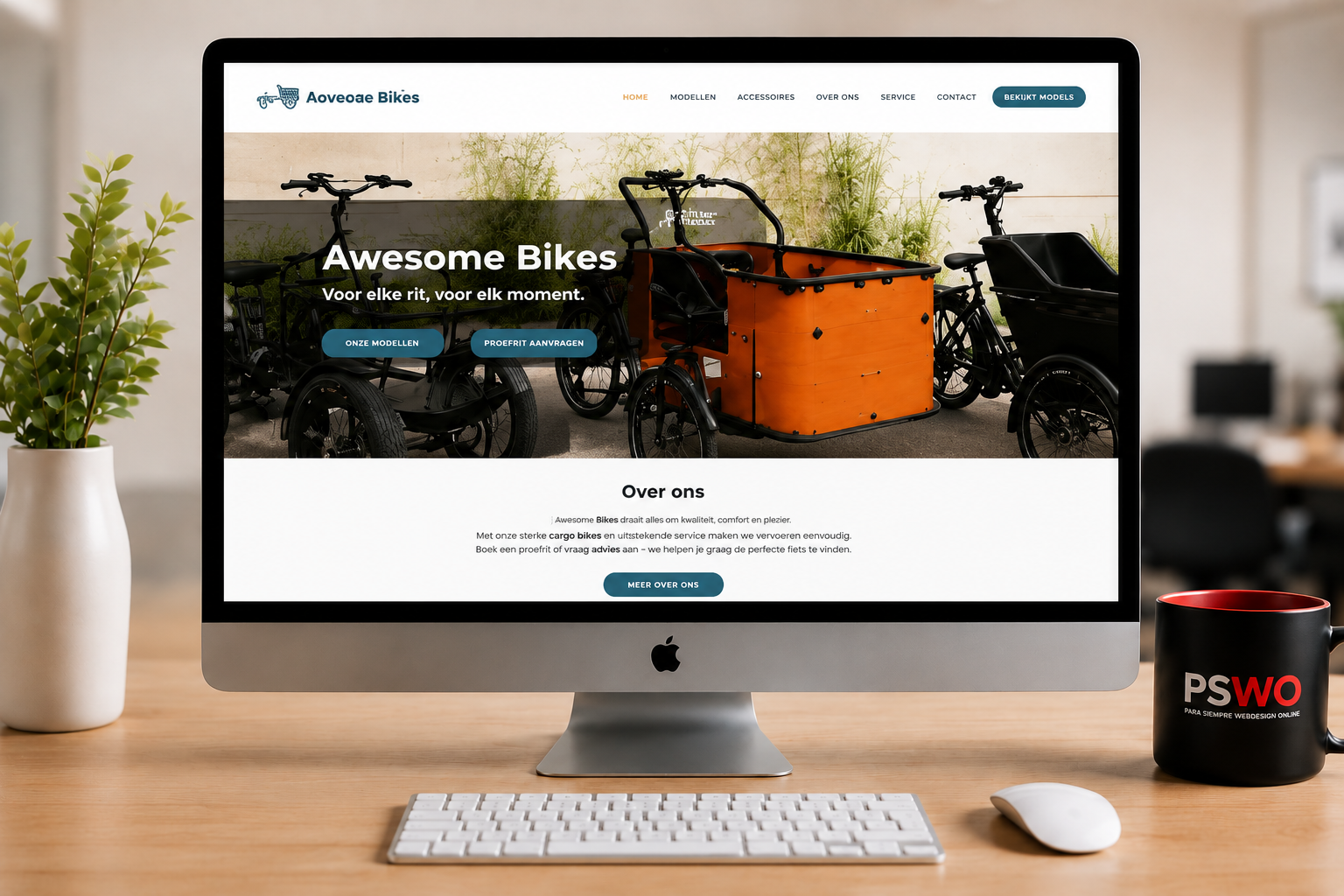 Awesome Bikes – voorbeeld bij website maken Meppel