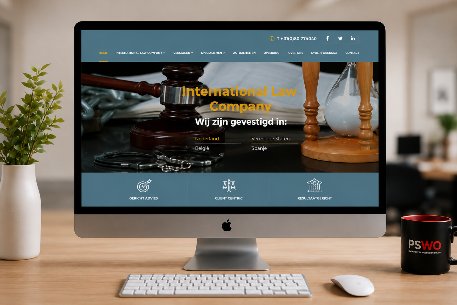 TLC Advocaten – voorbeeld bij website maken Abcoude